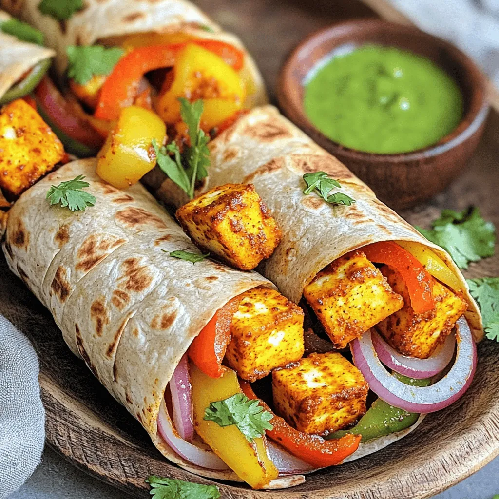 Air Fryer Tandoori Paneer Wraps Flavorful Delight