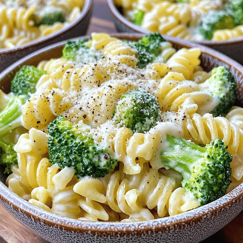 Minute Creamy Broccoli Pasta Quick and Easy Dish