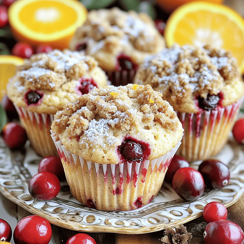 Cranberry Orange Streusel Muffins Delightful Treat