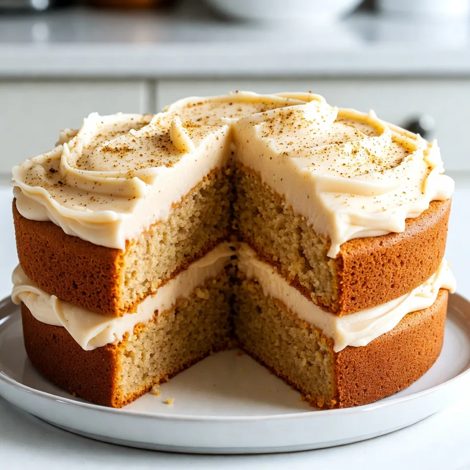 Spiced Eggnog Cake with Buttercream Delight