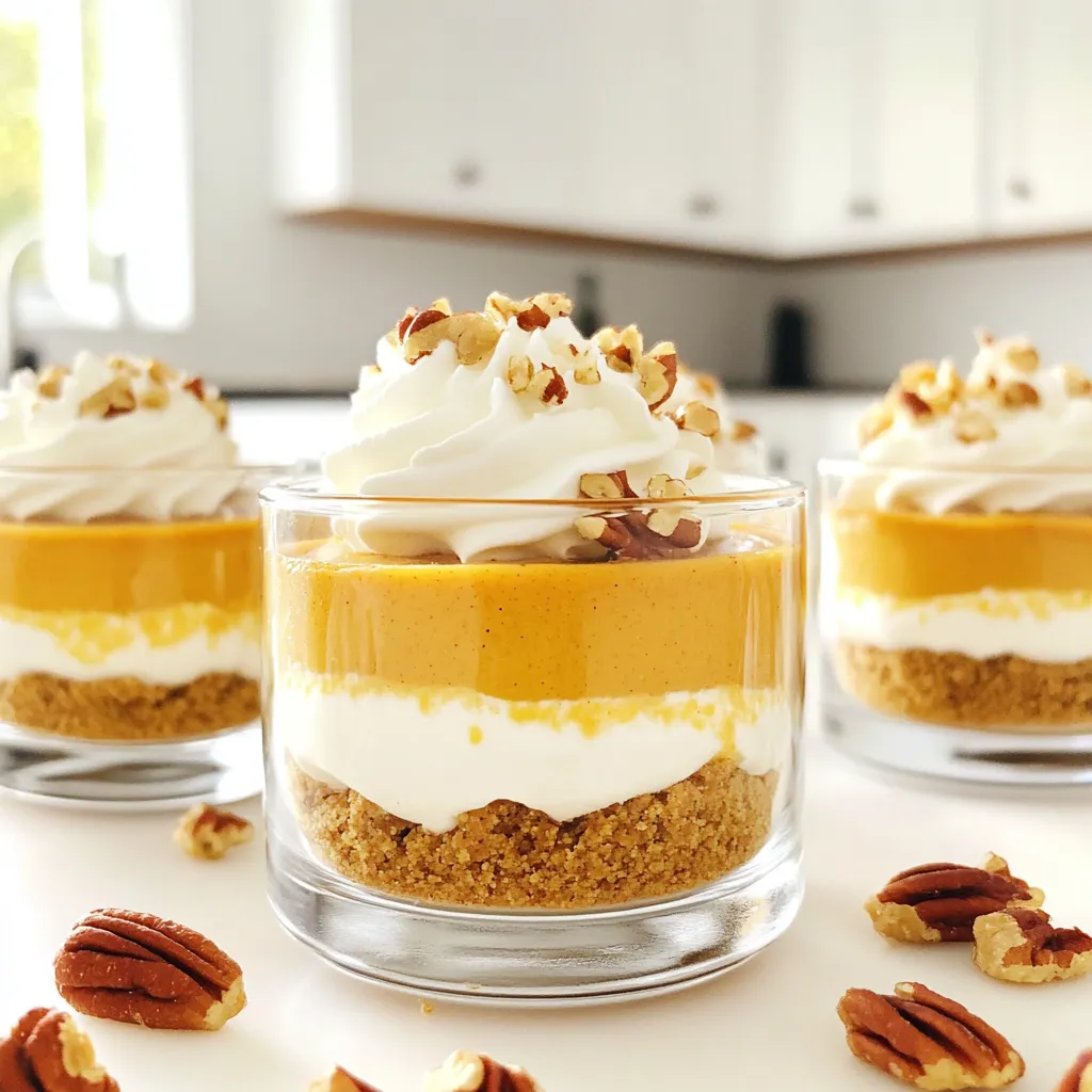 No-Bake Pumpkin Cheesecake Cups Easy and Delicious Delight