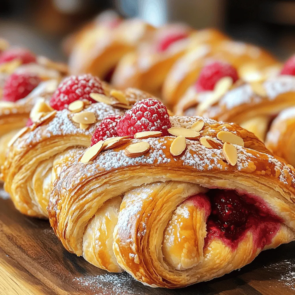 Bakery-Style Raspberry Almond Danish Braids Delight