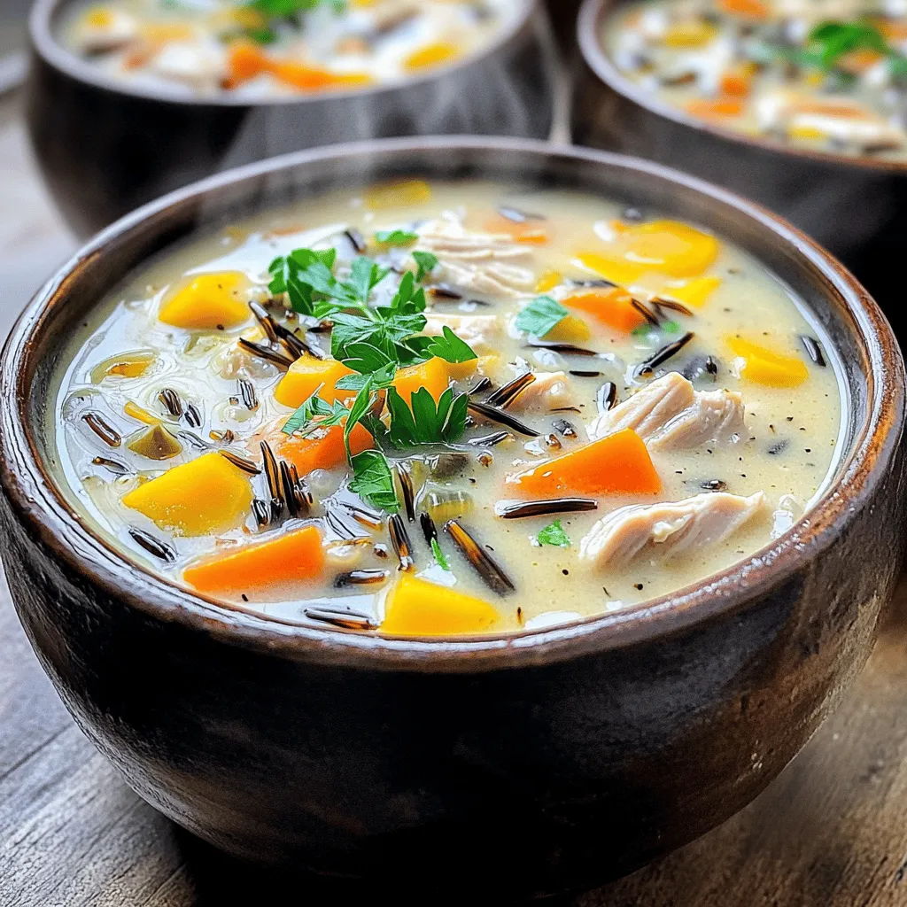 Creamy Chicken Wild Rice Soup One Pot Delight