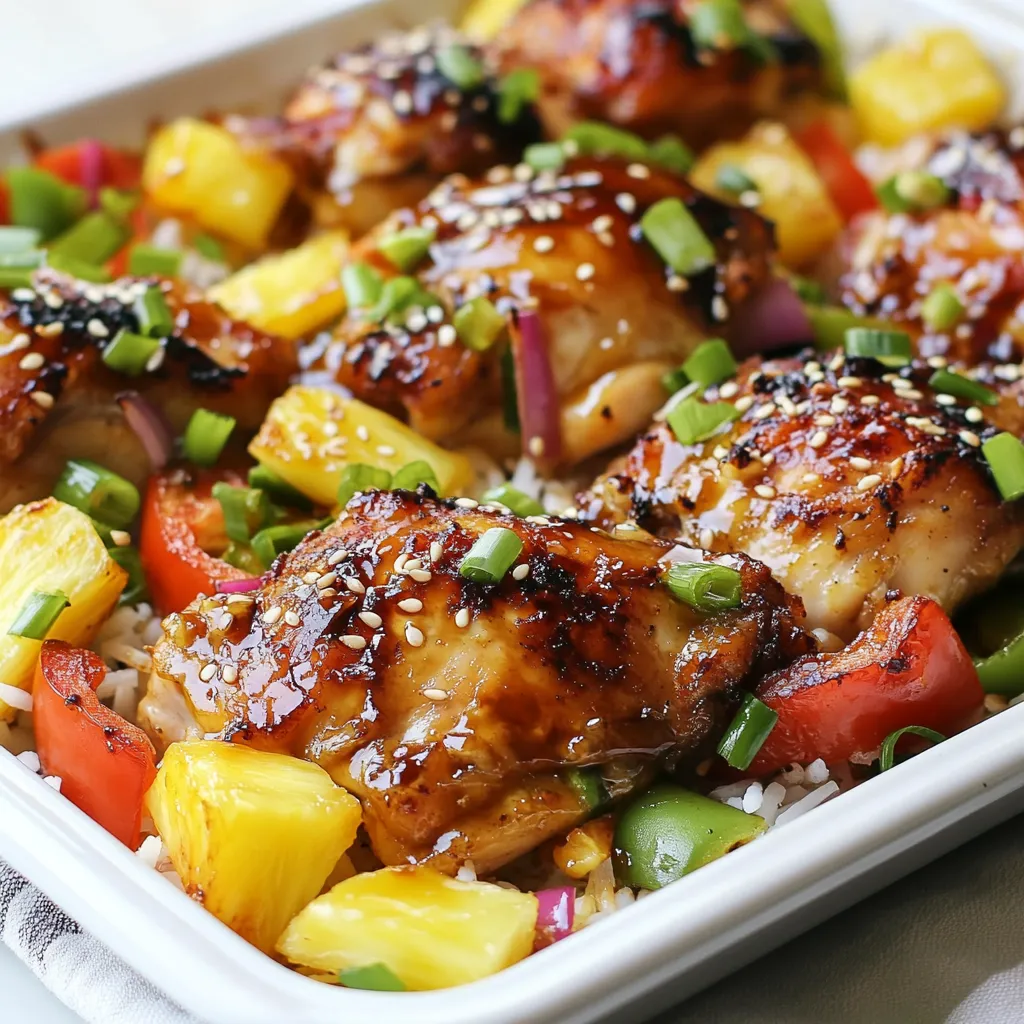 Hawaiian Chicken Sheet Pan Dinner Flavorful and Easy