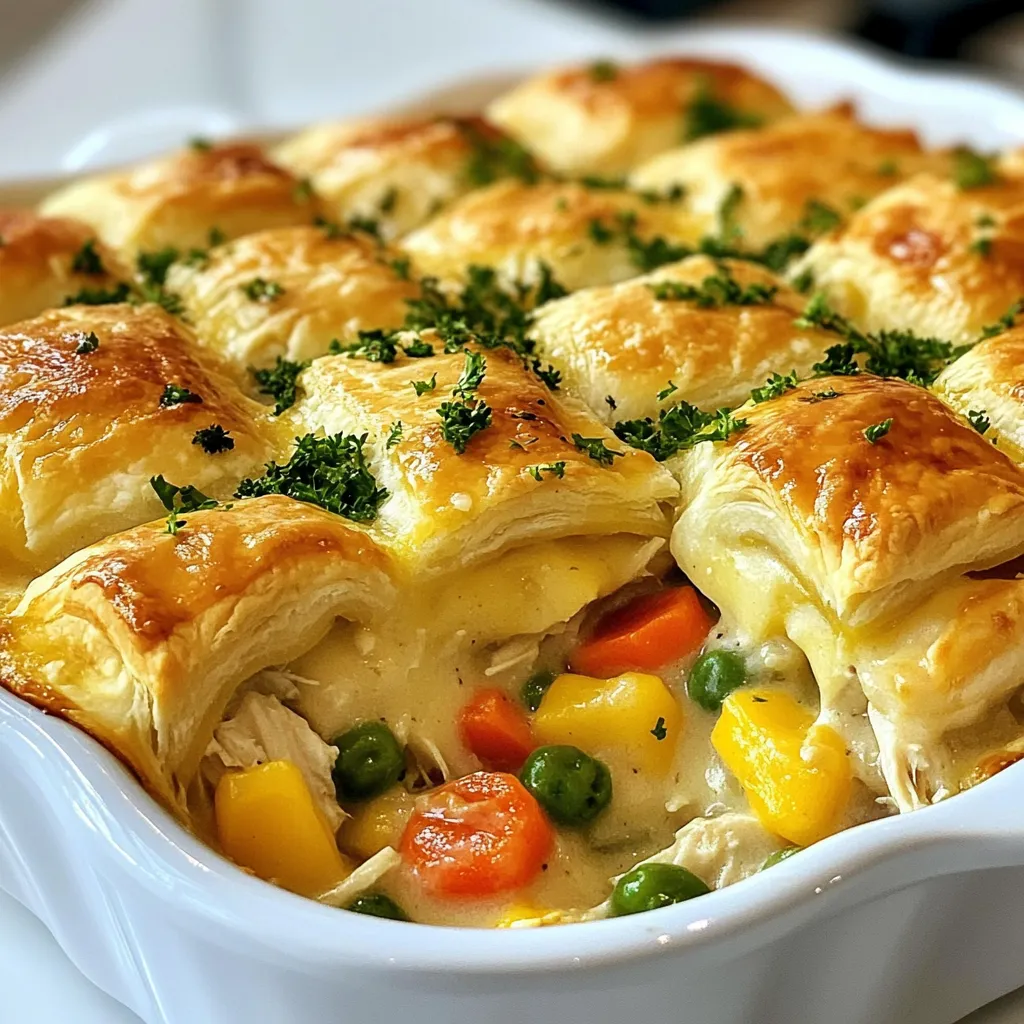 Cheesy Chicken Pot Pie Casserole Easy Comfort Meal