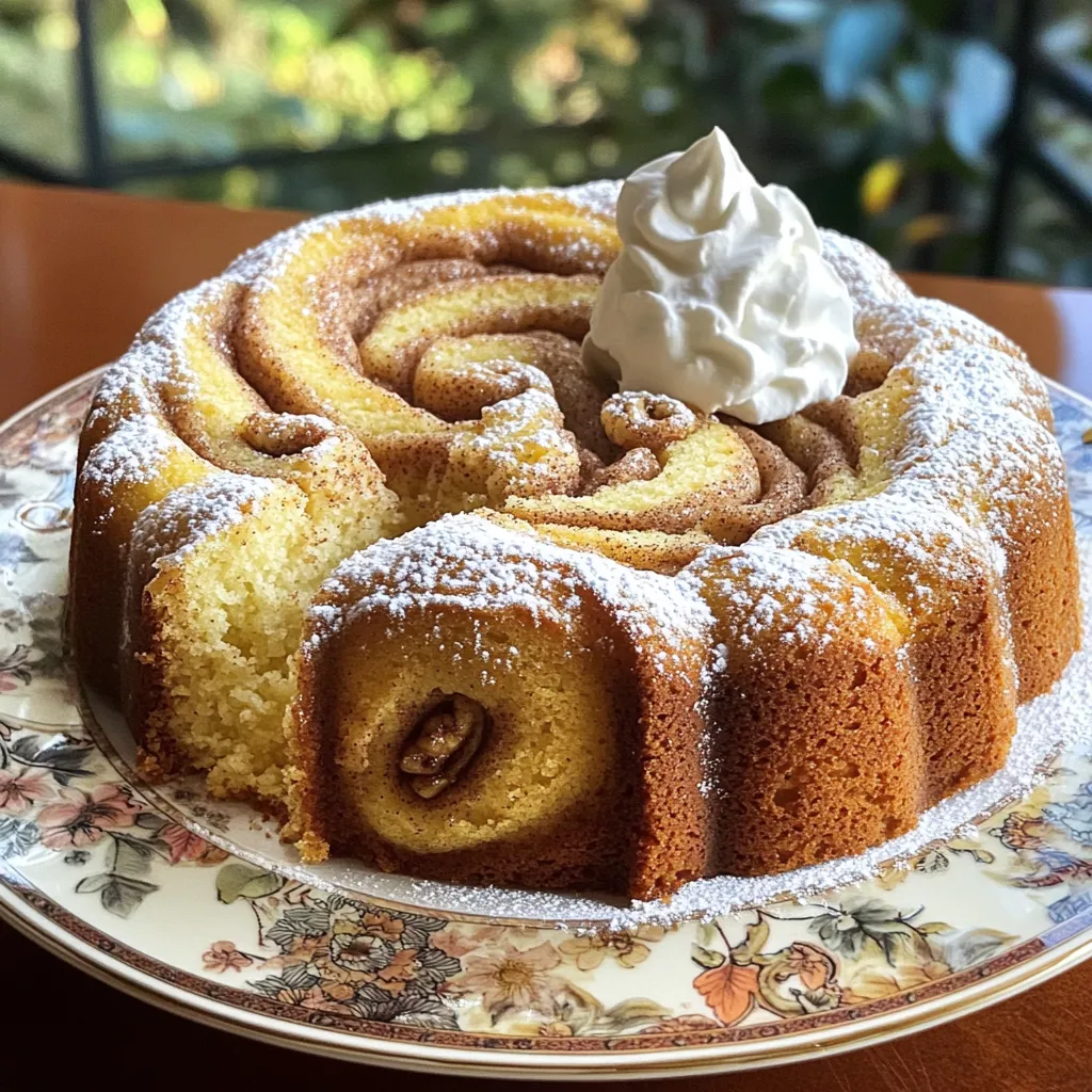 Bakery-Style Cinnamon Swirl Pound Cake Delight