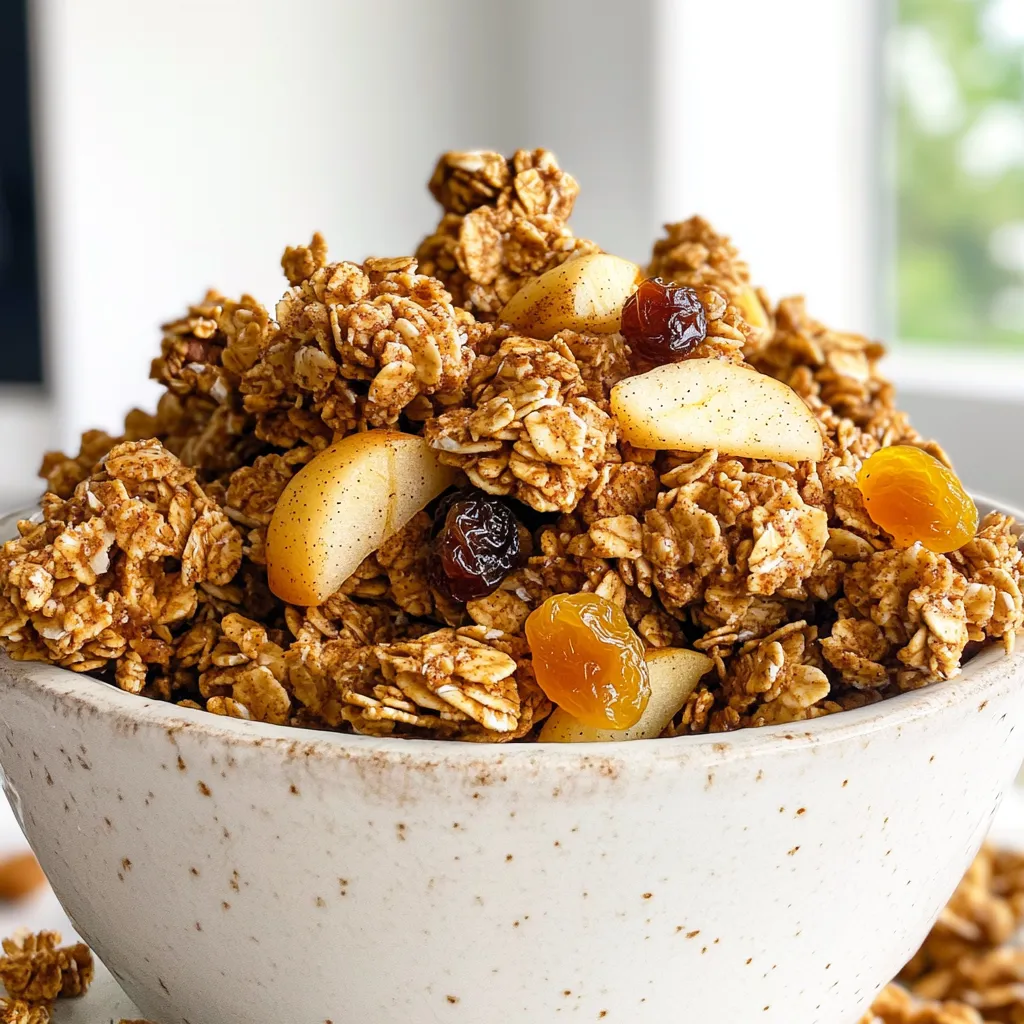 Apple Pie Granola Clusters Tasty and Crunchy Snack
