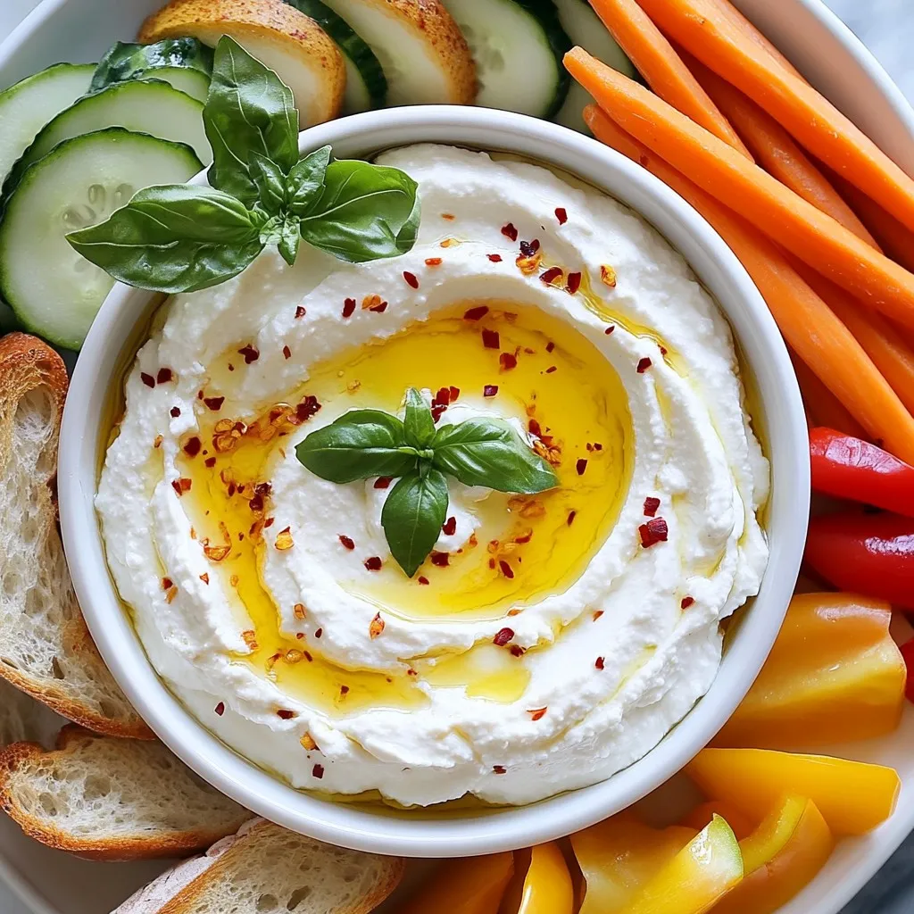 Ricotta Dip with Hot Honey Quick and Flavorful Treat