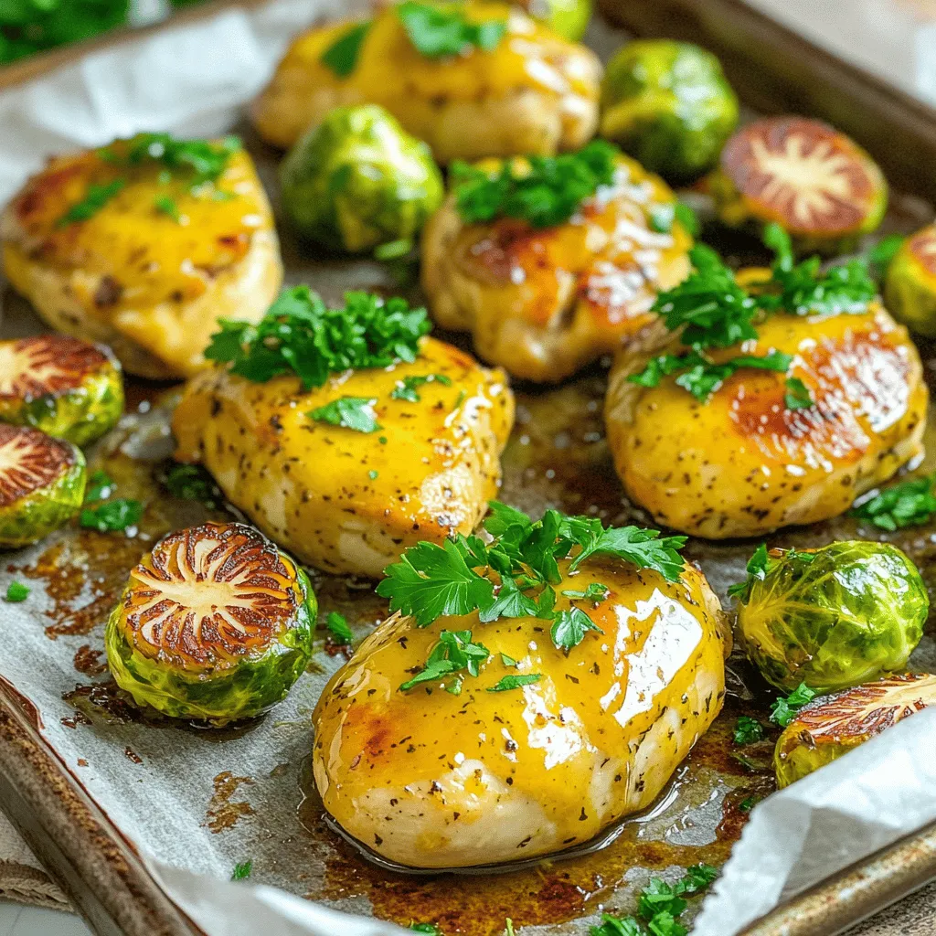 Maple Dijon Chicken &#038; Brussels Sheet Pan Delight