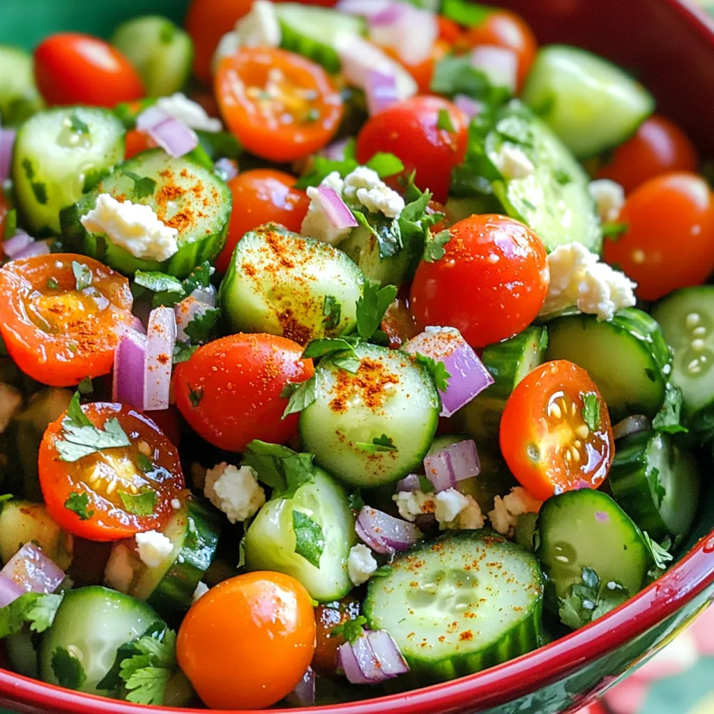 Spicy Mexican Cucumber Salad Fresh and Flavorful Dish
