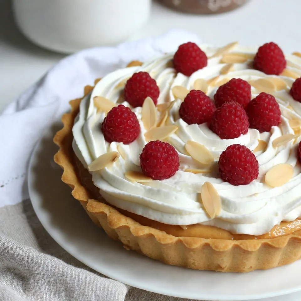 Easy Almond Cream Tart Simple and Tasty Delight
