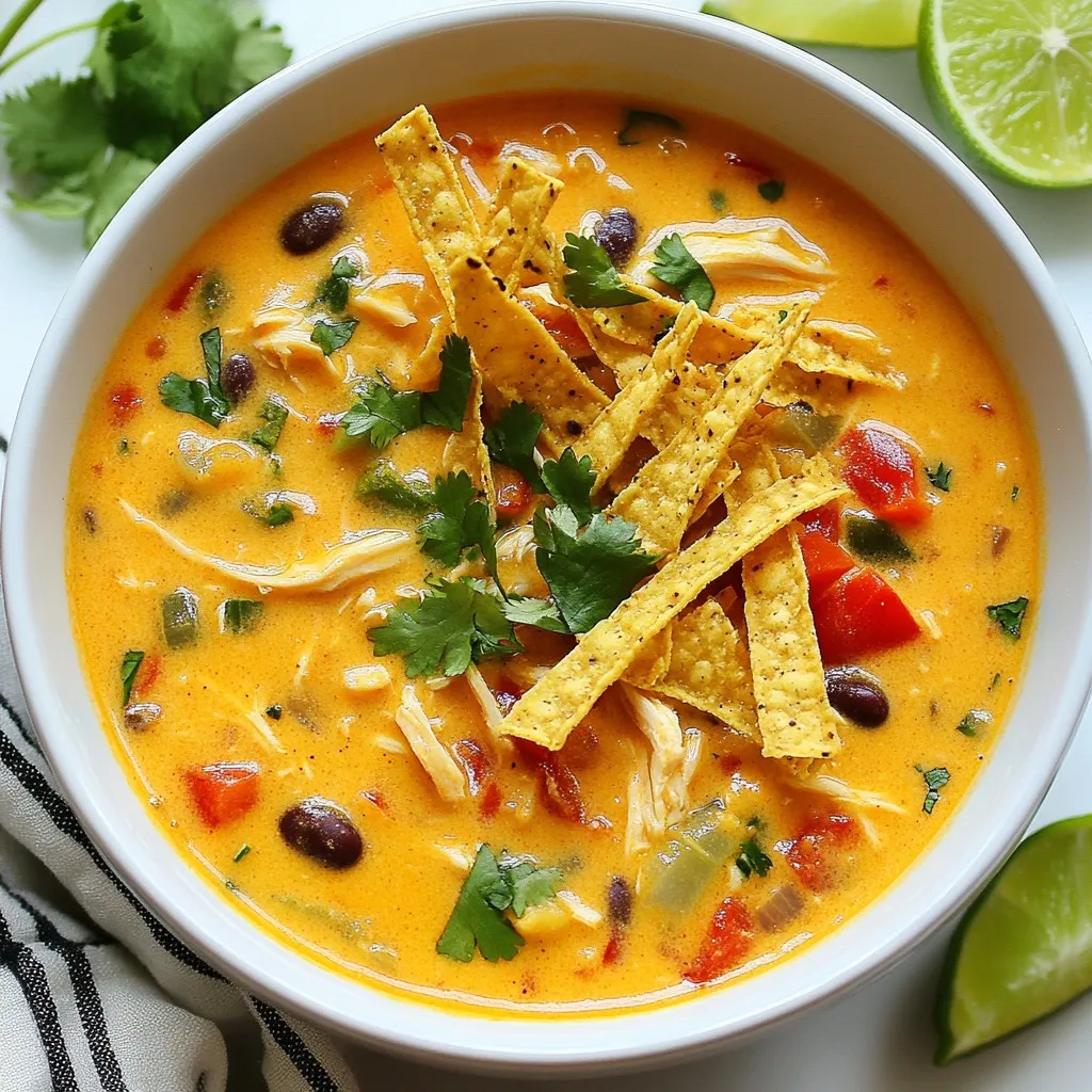 Creamy Chicken Enchilada Soup Rich and Flavorful Meal