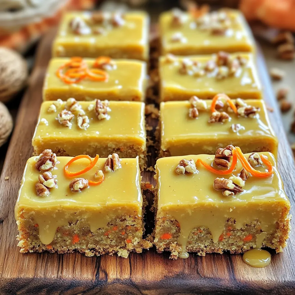 Maple Glazed Carrot Cake Bars Simple and Tasty Treat