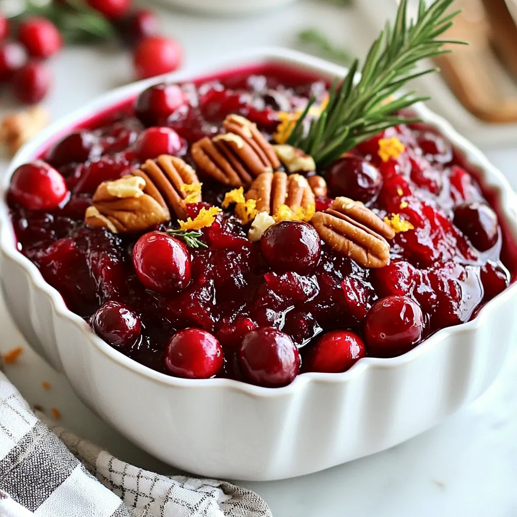 Sparkling Ginger Cranberry Sauce Festive Flavor Boost