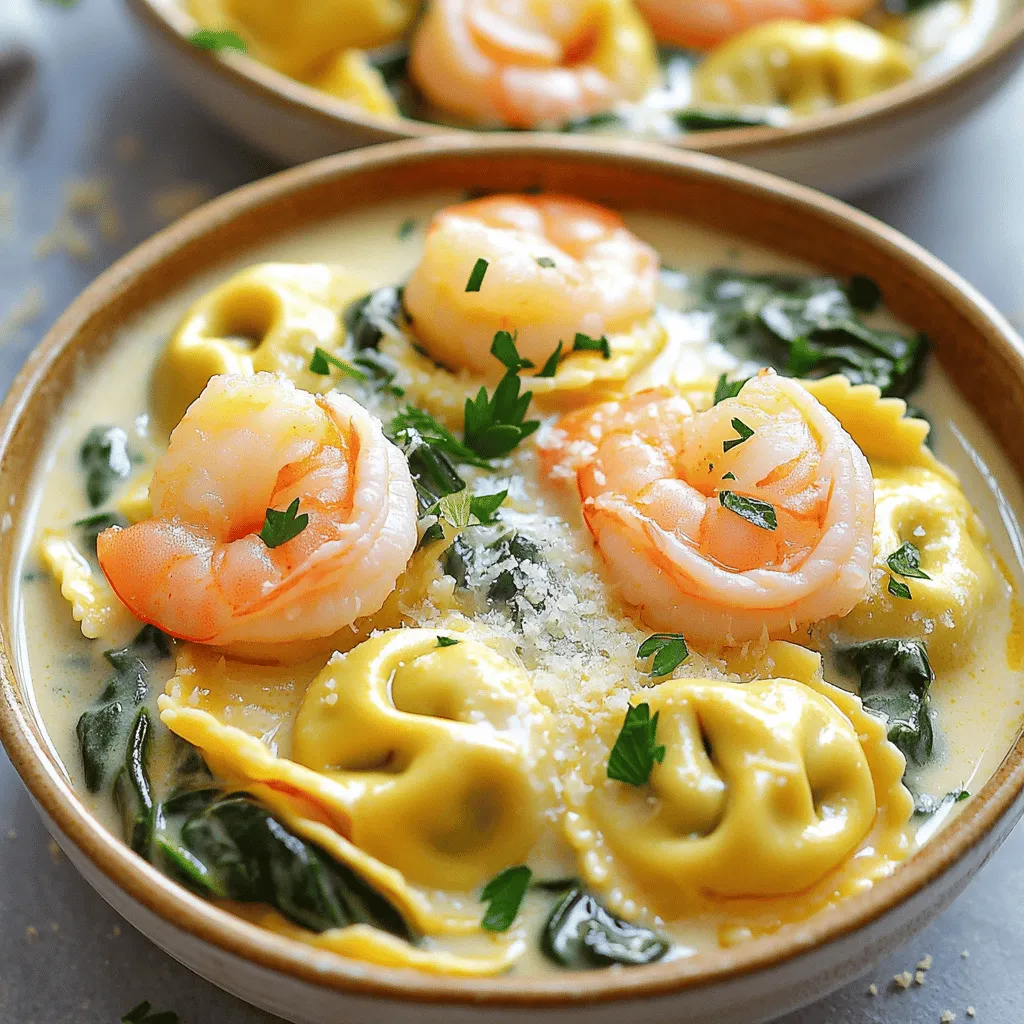 Creamy Shrimp and Spinach Tortellini Delight