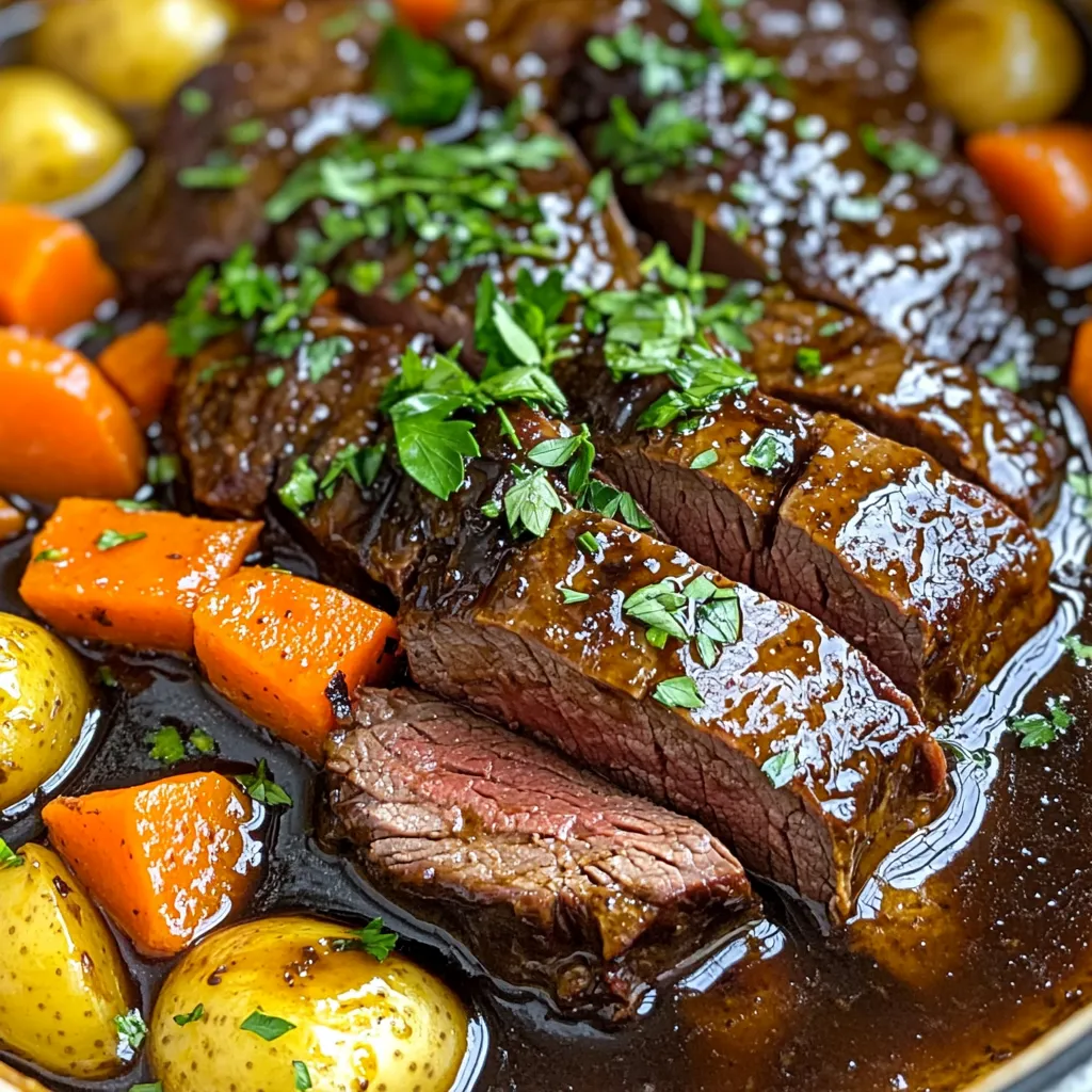 Slow Cooker Balsamic Pot Roast Flavorful and Tender Meal