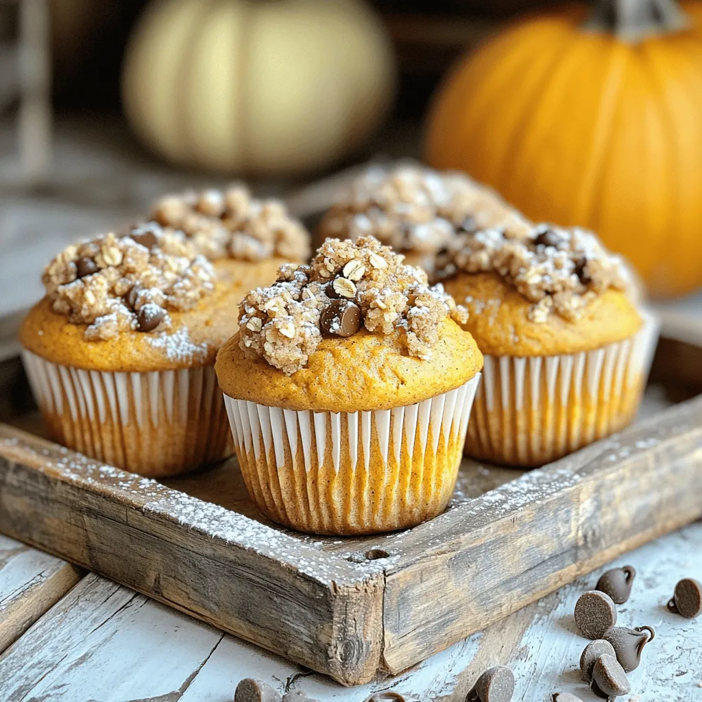 Pumpkin Chocolate Chip Streusel Muffins Delightful Treat