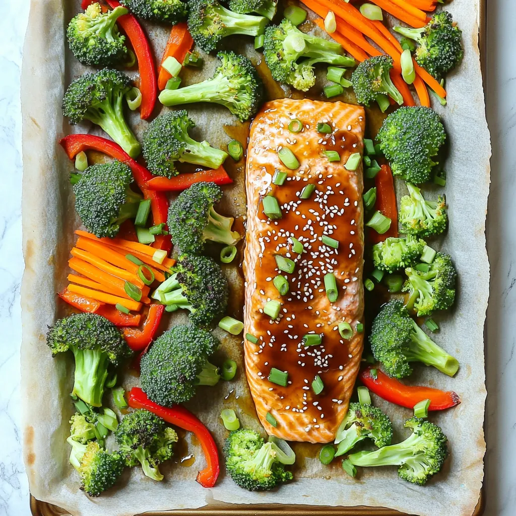 Sheet-Pan Teriyaki Salmon &#038; Broccoli Easy Family Meal