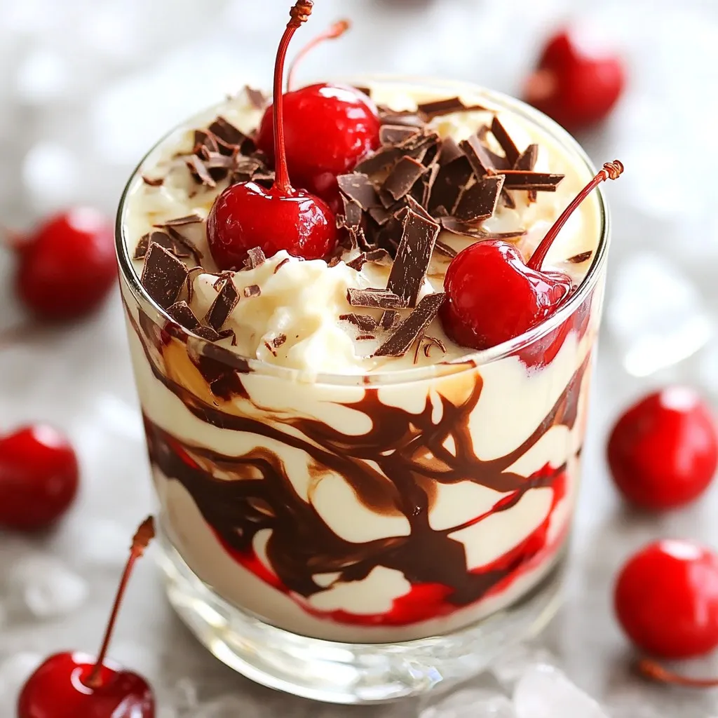 Cherry Swirl White Russian Delightful and Creamy Drink
