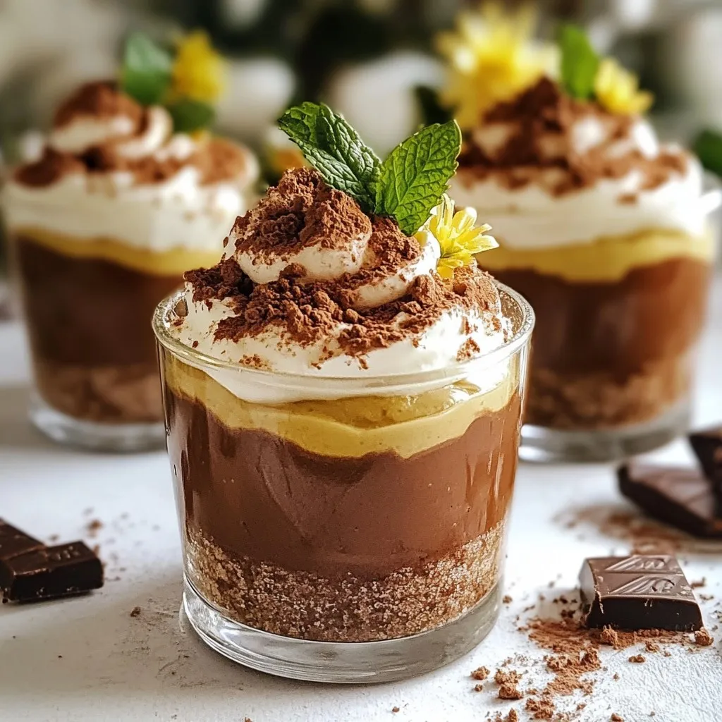 Decadent Christmas Chocolate Mousse Cups Delightful Treat