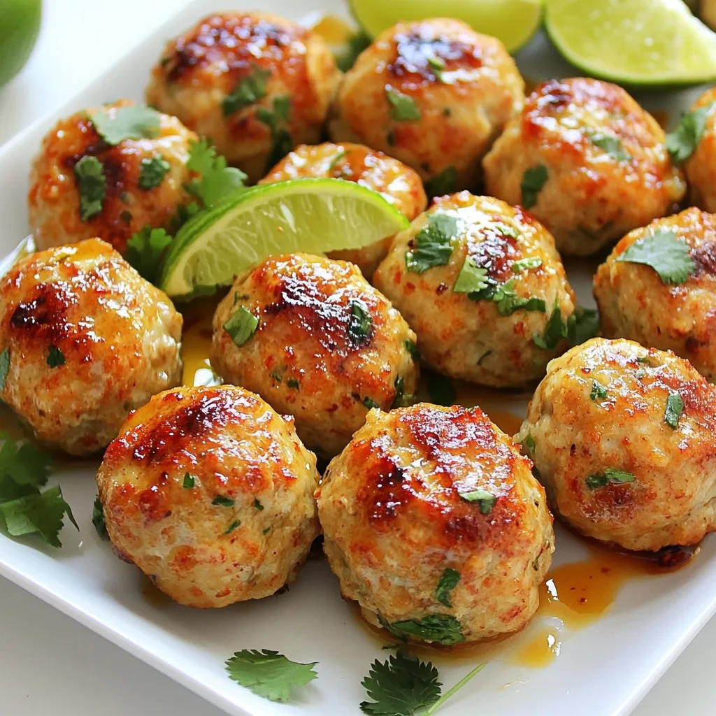 Thai Baked Chicken Meatballs Flavorful and Easy Meal