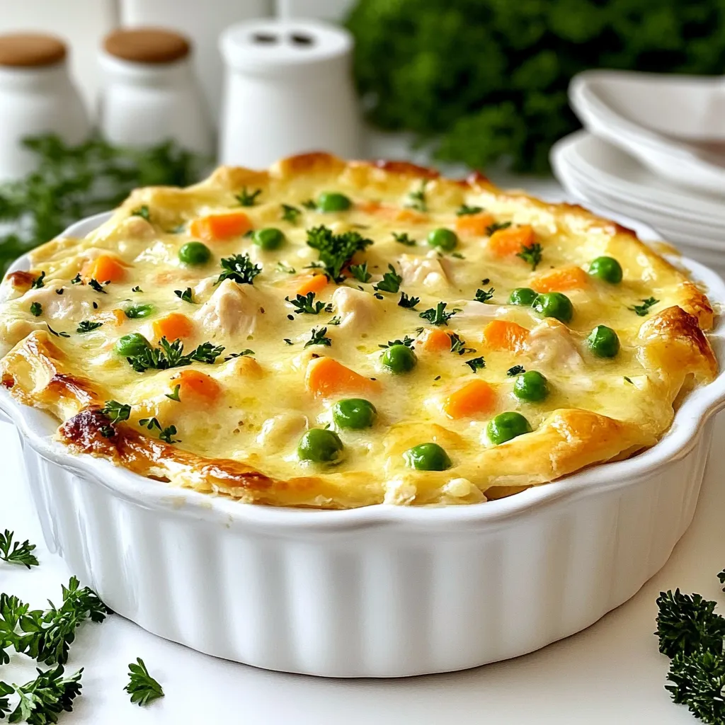 Crustless Chicken Pot Pie Flavorful and Easy Recipe