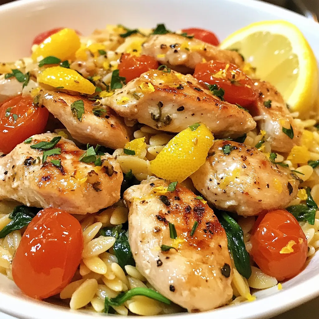 Lemon Chicken Orzo Flavorful and Simple Recipe