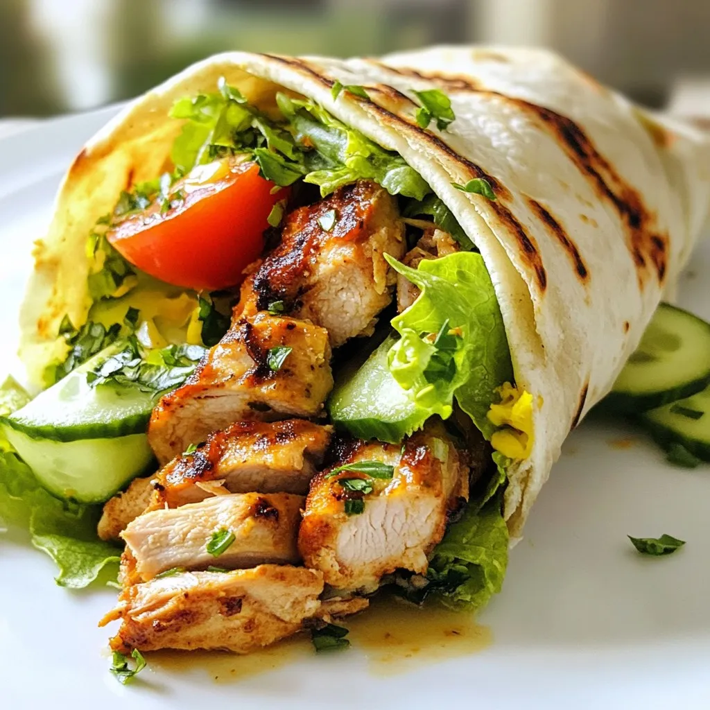Chicken Shawarma with Garlic Sauce Flavorful Delight