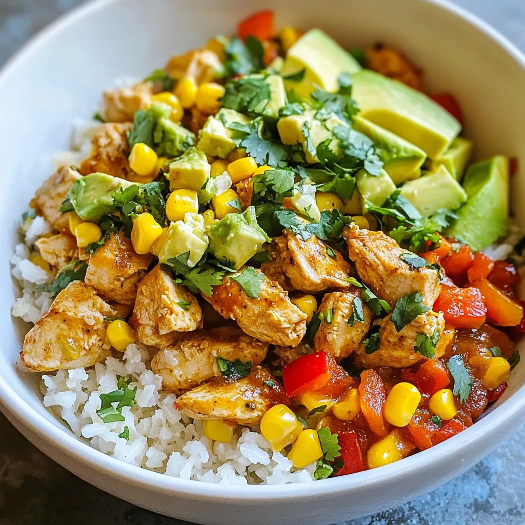 Savory Street Corn Chicken Bowl Easy and Tasty Recipe