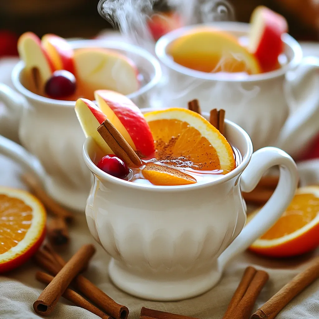 Warm Apple Cider Bourbon Punch Delightful Holiday Drink