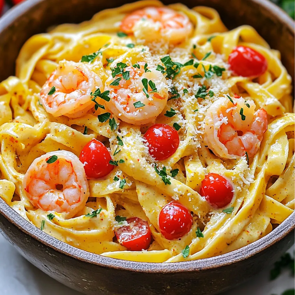 One-Pot Creamy Cajun Shrimp Pasta Easy Dinner Recipe