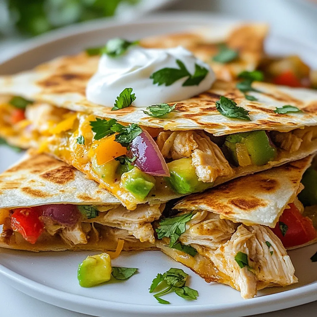 Chicken Avocado Quesadillas Quick and Tasty Meal