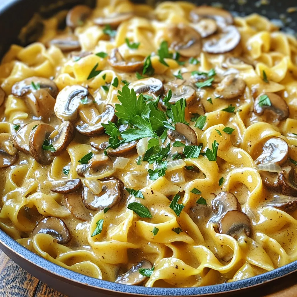 Minute Mushroom Stroganoff Simple and Tasty Meal
