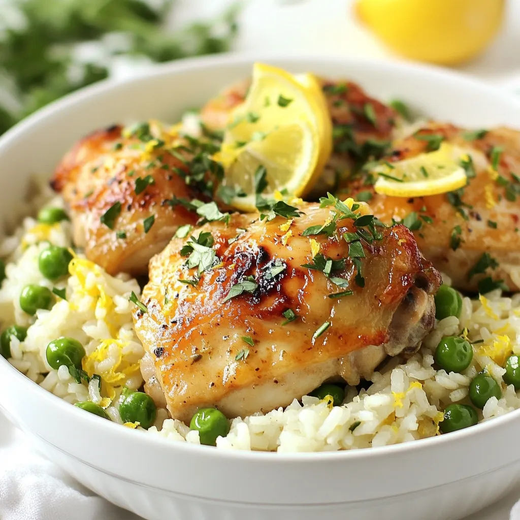 Slow Cooker Lemon Herb Chicken and Rice Delight