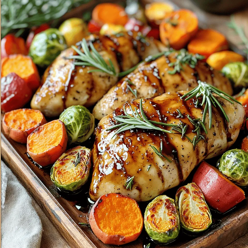 Balsamic Chicken with Autumn Veggies Sheet Pan Delight