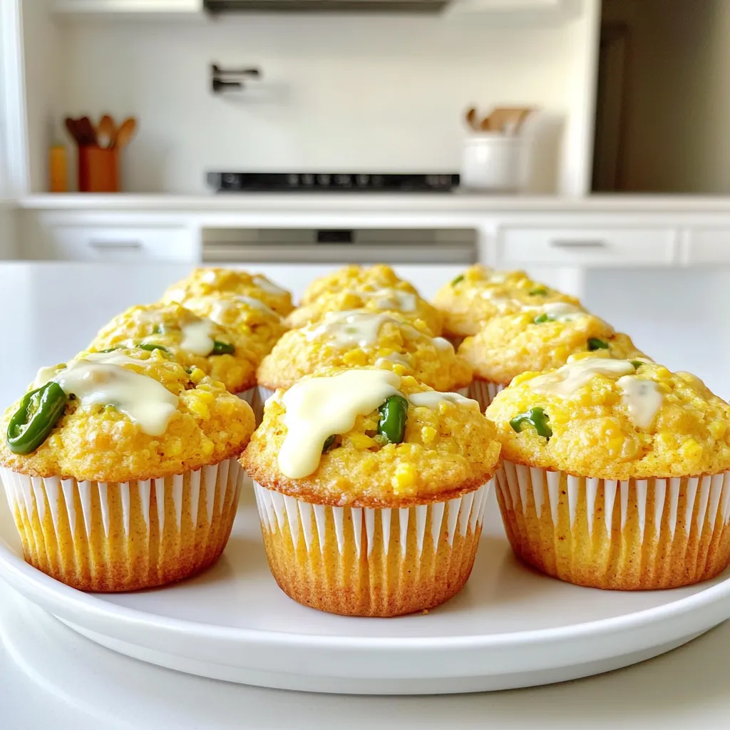 Cheesy Jalapeño Cornbread Muffins Flavorful and Easy
