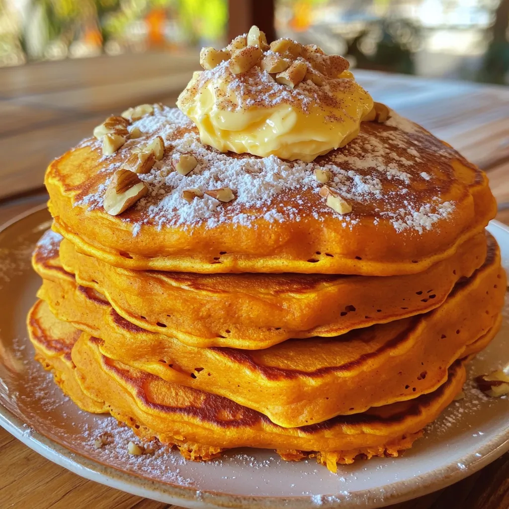 Cozy Sweet Potato Pancakes with Cinnamon Butter Delight