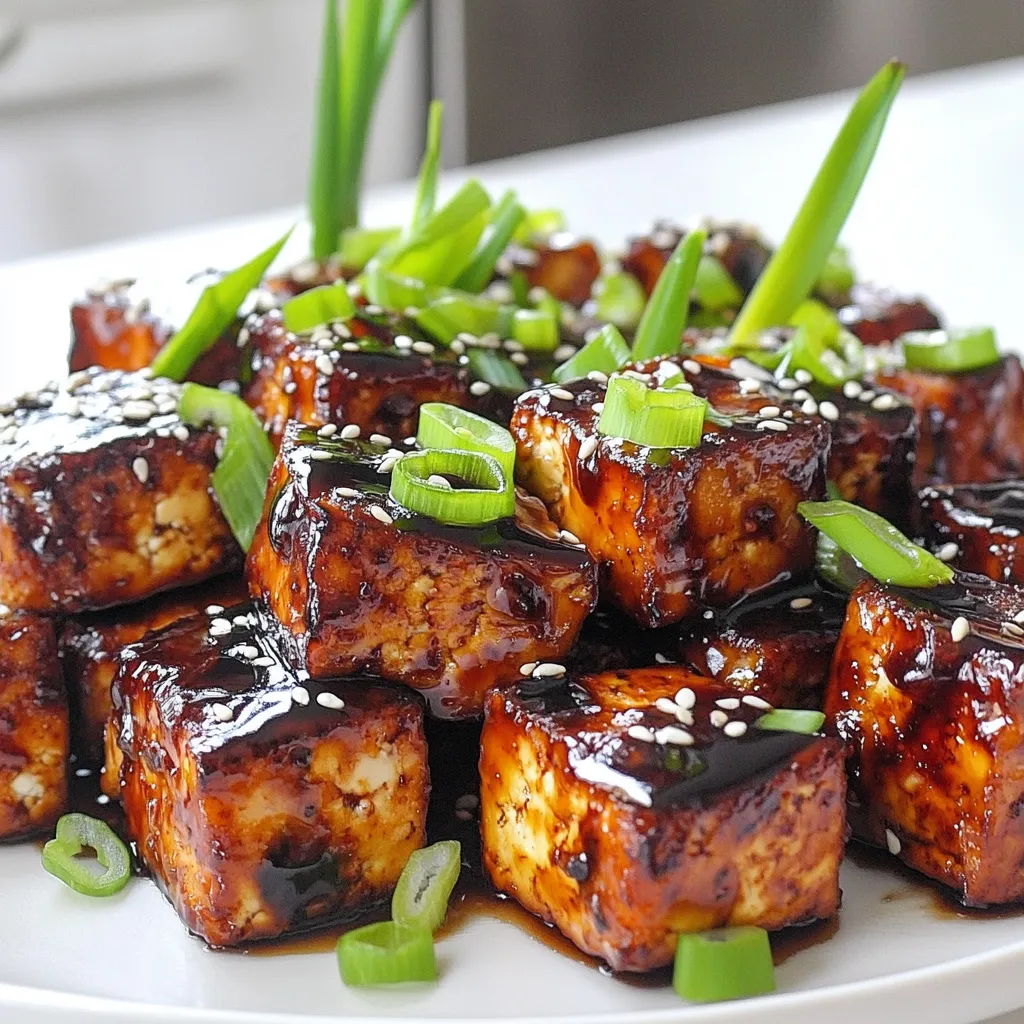 Crispy Air Fryer Teriyaki Tofu Flavorful Delight