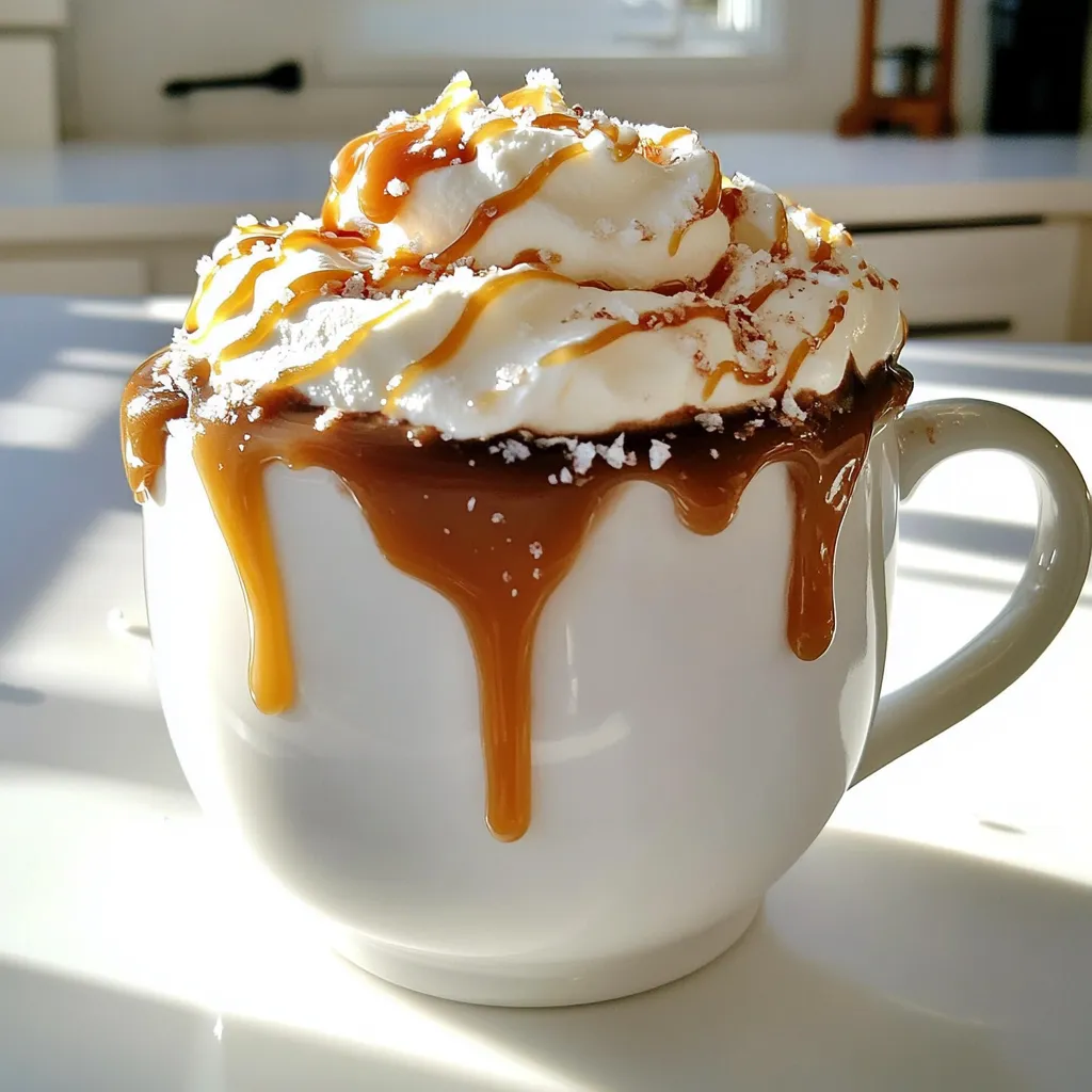 Salted Caramel Hot Chocolate Indulge in Warmth