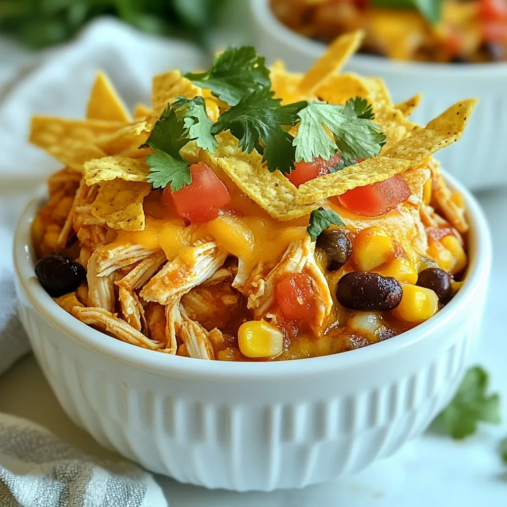 Crockpot Chicken Enchilada Casserole Flavor Boost