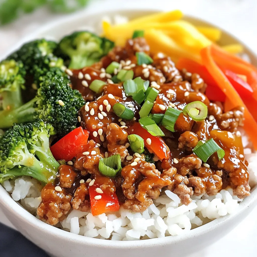 Teriyaki Ground Turkey Bowls Perfect for Quick Meals