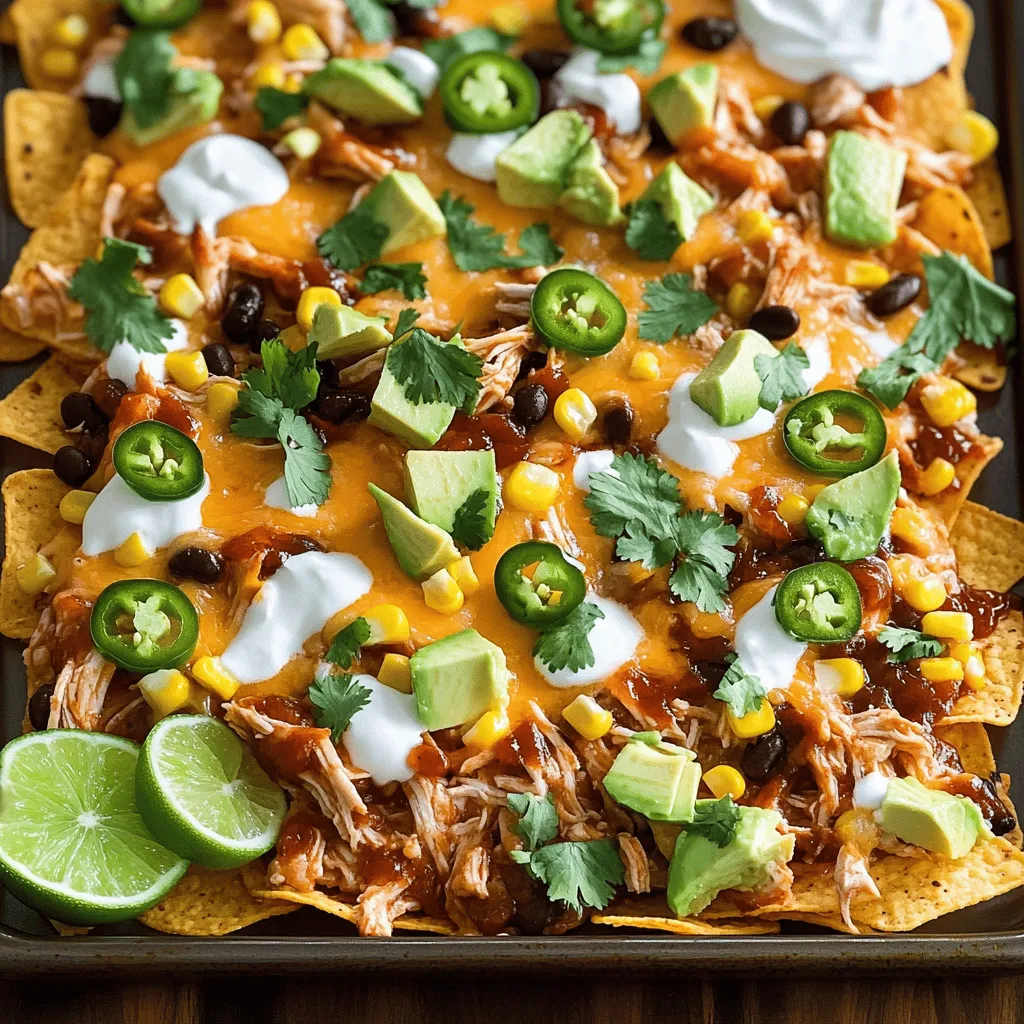 BBQ Chicken Nacho Sheet Pan Flavorful Party Dish