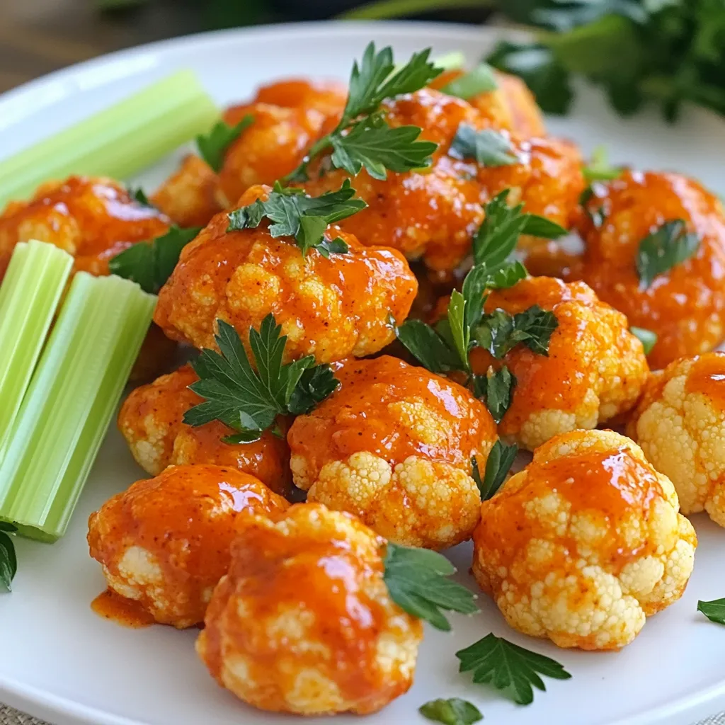 Air Fryer Buffalo Cauliflower Wings Crispy and Delicious