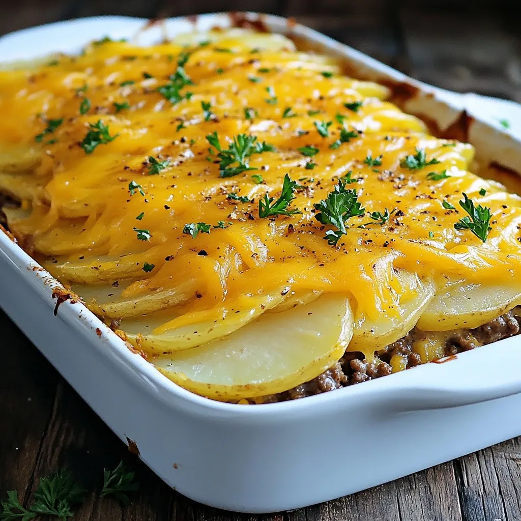 Ground Beef &#038; Potato Casserole Hearty Comfort Dish