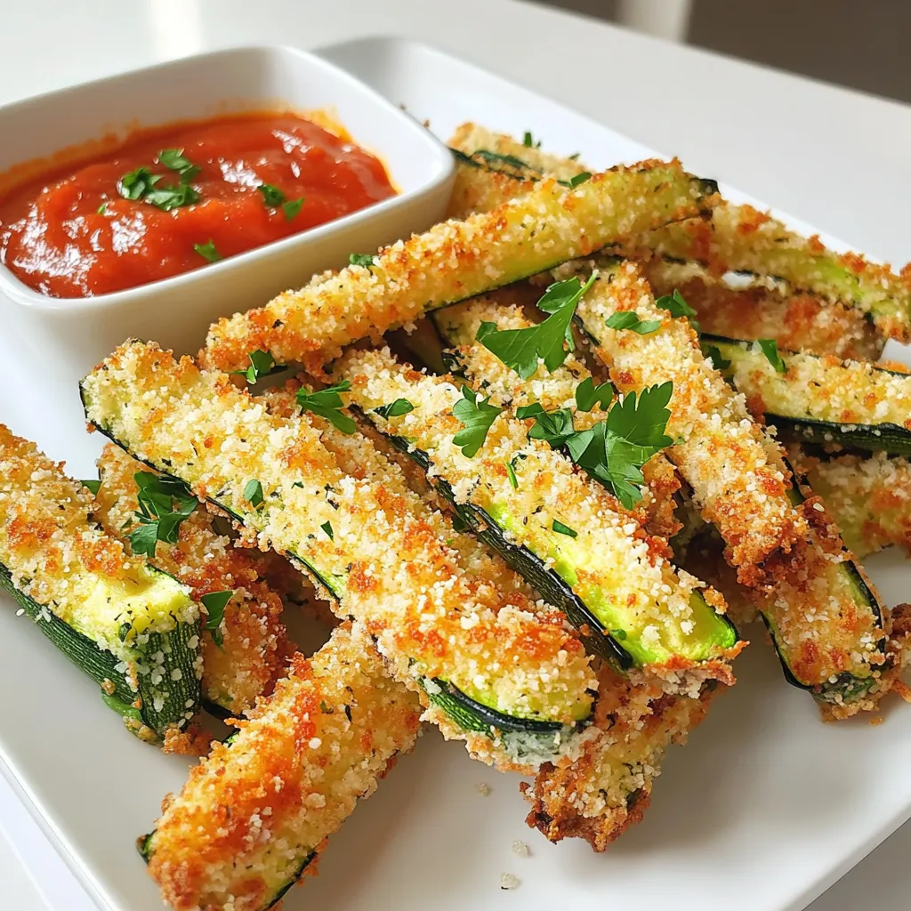 Parmesan Zucchini Fries Air Fryer Crispy Snack Guide