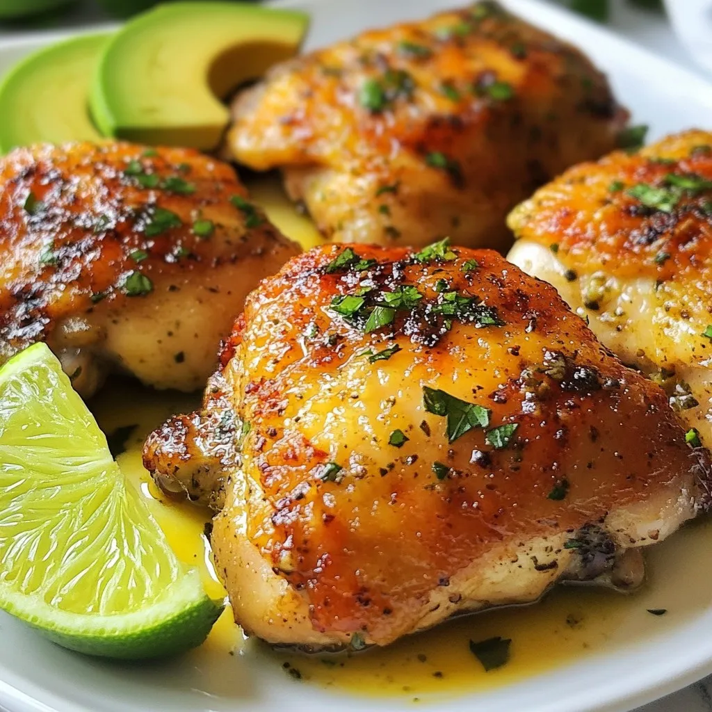 Crispy Cilantro Lime Chicken Thighs Flavorful Delight