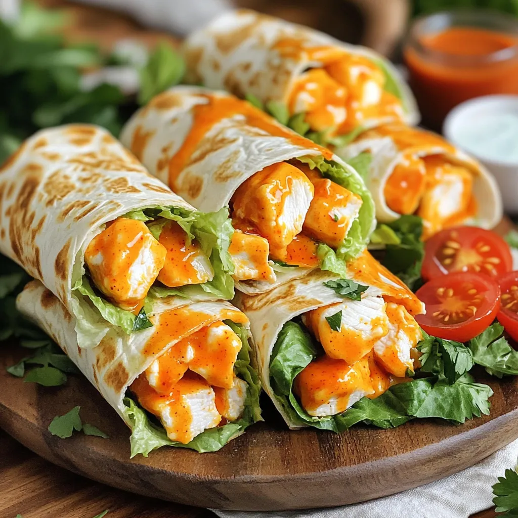 Air Fryer Buffalo Chicken Wraps Easy and Flavorful Dish