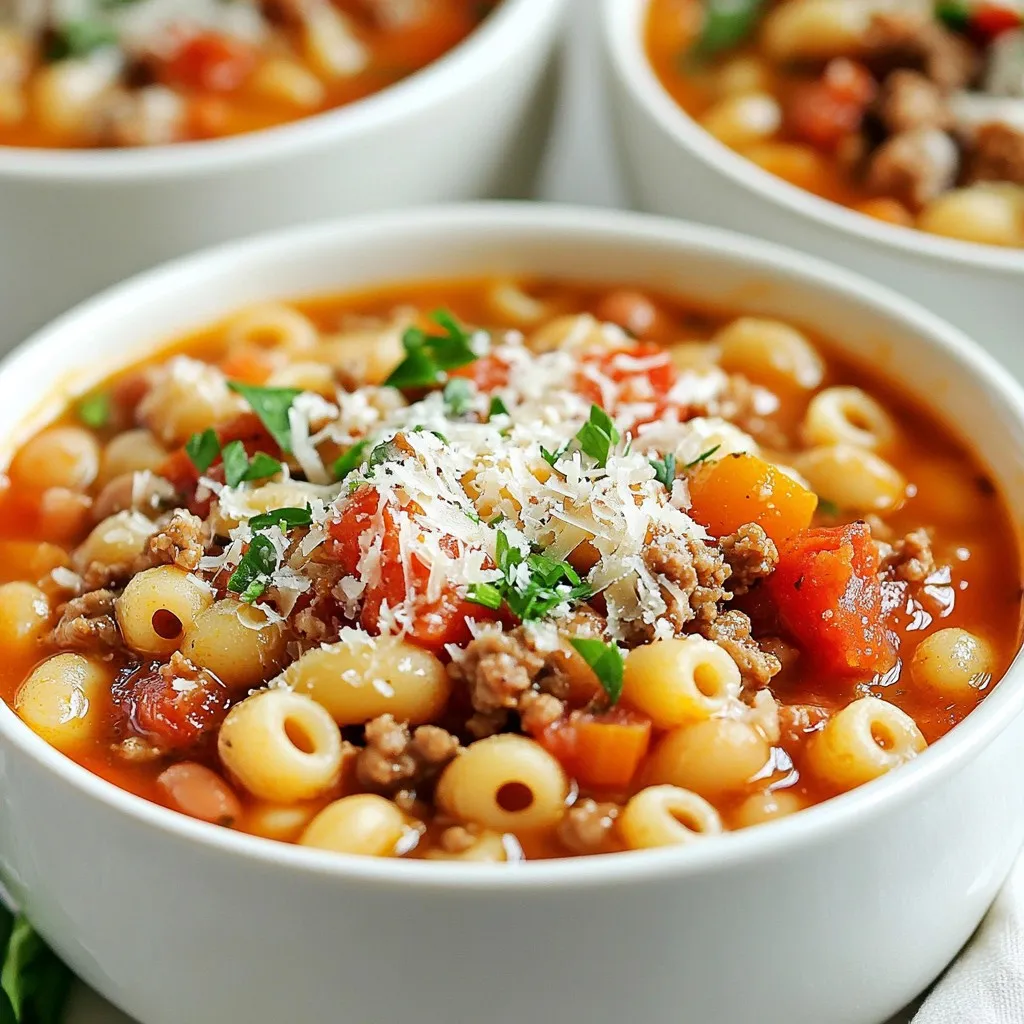Copycat Olive Garden Pasta e Fagioli Comfort Dish