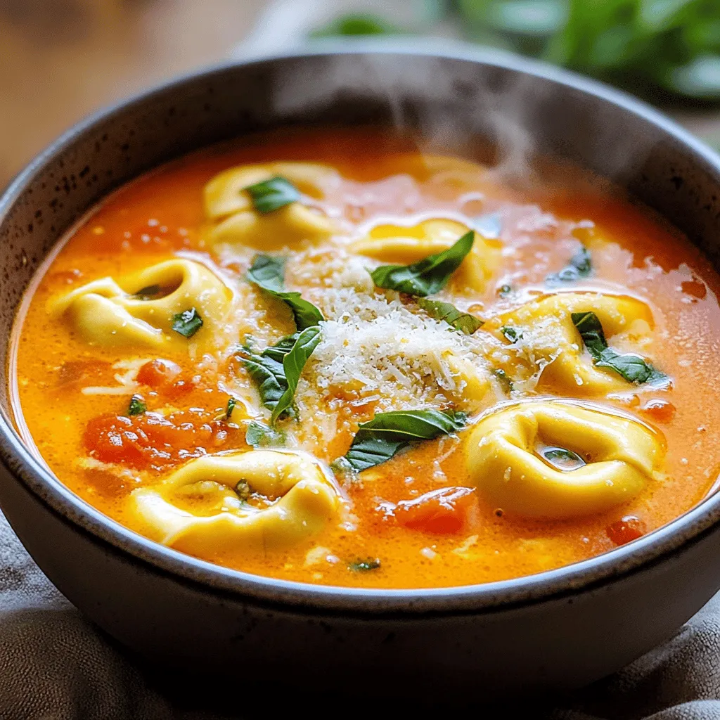 Creamy Tomato Basil Tortellini Soup Savory Comfort Bowl
