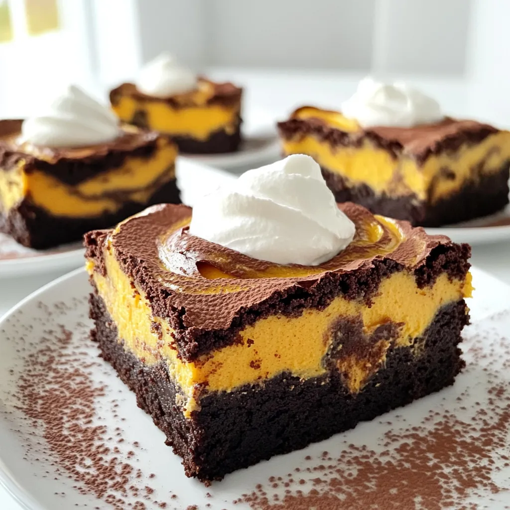 Pumpkin Cheesecake Swirl Brownies Irresistible Treat